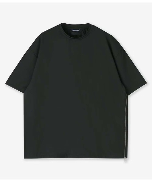 junhashimoto（ジュンハシモト）の「WIDE ZIP C S/S（Tシャツ/カットソー・メンズ・ブラック/ネイビー・5/3）」の2枚目の写真