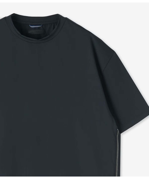 junhashimoto（ジュンハシモト）の「WIDE ZIP C S/S（Tシャツ/カットソー・メンズ・ブラック/ネイビー・5/3）」の4枚目の写真