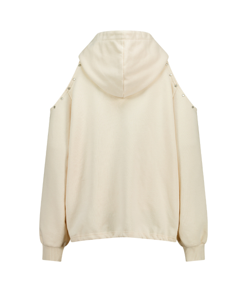 ILLIGO(イリゴ)の「129 カットアウトオーバーサイズフードパーカークリーム(パーカー・レディース・その他・SMALL/MEDIUM)」の2枚目の写真