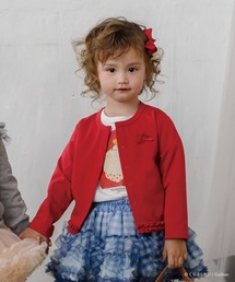 panpantutu（パンパンチュチュ）の「UVcutフリルコサージュカーディガン(80-130cm)（カーディガン/ボレロ）」