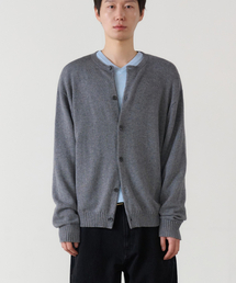 NOUN（ノウン）の「essential crew neck cardigan (gray)（カーディガン/ボレロ）」