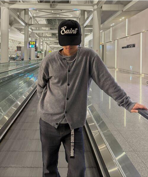 NOUN(ノウン)の「essential crew neck cardigan (gray)(カーディガン/ボレロ・メンズ・その他・2/1)」の3枚目の写真
