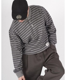 #Re:room（リルーム）の「ヘンリーネックボーダーニット（ニット/セーター）」