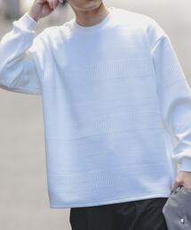 ITEMS URBANRESEARCH | ランダムピッチジャカードtops(スウェット)