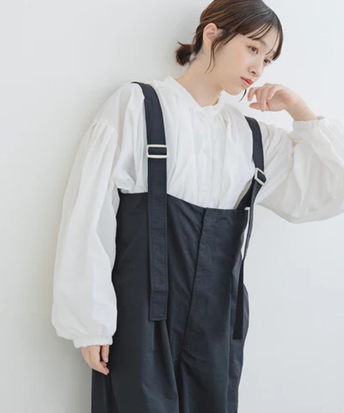 merrylatte(メリーラテ)の「ナイロンボリュームブラウス【IROHANI】(シャツ/ブラウス・レディース・ブラック/ホワイト・FREE)」の5枚目の写真