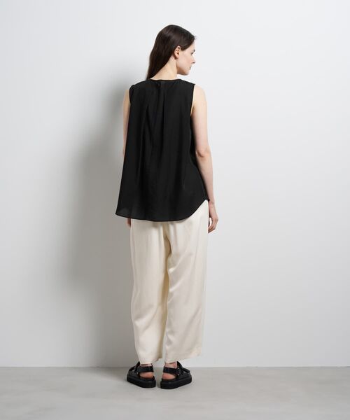 LANVIN en Bleu(ランバンオンブルー)の「シアータンブラータックリボンブラウス(シャツ/ブラウス・レディース・ブラック/ライトベージュ・38)」の13枚目の写真