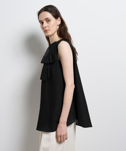 LANVIN en Bleu(ランバンオンブルー)の「シアータンブラータックリボンブラウス(シャツ/ブラウス・レディース・ブラック/ライトベージュ・38)」の15枚目の写真