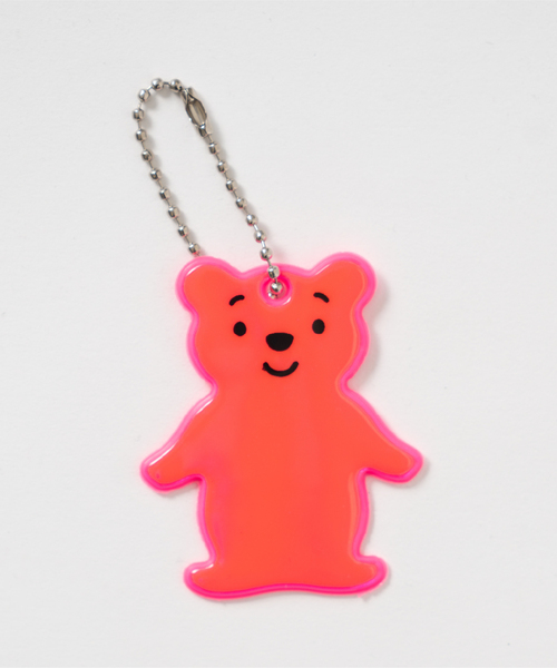 and D. petit main(アンドディープティマイン)の「ピカッとあんしんクマリフレクターチャーム(その他小物・キッズ・ピンク/ホワイト/イエロー・F)」の3枚目の写真