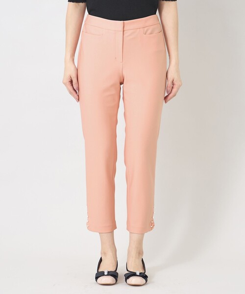 TO BE CHIC(トゥー ビー シック)の「サイドスリット リボンモチーフ パンツ(その他パンツ・レディース・ブラック/ブルー系その他2/ピンク系その他2・40/42)」の8枚目の写真