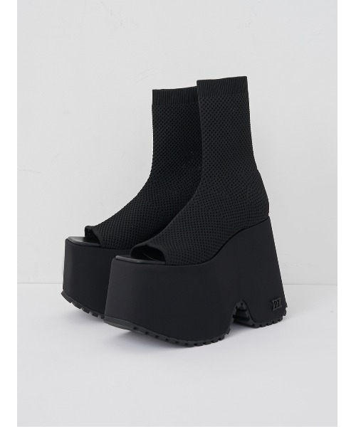 Darich(ダーリッチ)の「ストレッチニットメッシュブーサン(サンダル・レディース・アイボリー/ブラック・S/M/L/XL/XS)」の13枚目の写真
