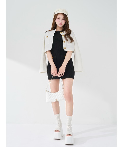 Darich(ダーリッチ)の「ストレッチニットメッシュブーサン(サンダル・レディース・アイボリー/ブラック・S/M/L/XL/XS)」の12枚目の写真