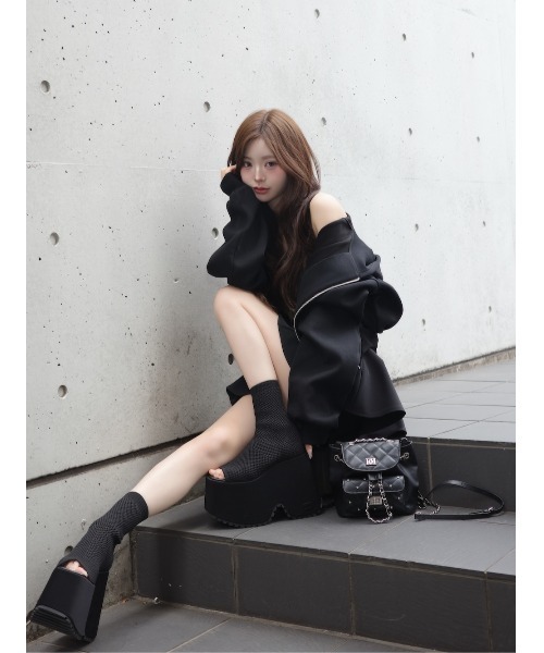 Darich ダーリッチ ストレッチニットメッシュブーサン　サイズM Darich（ダーリッチ） サンダル ストレッチニットメッシュブーサン
