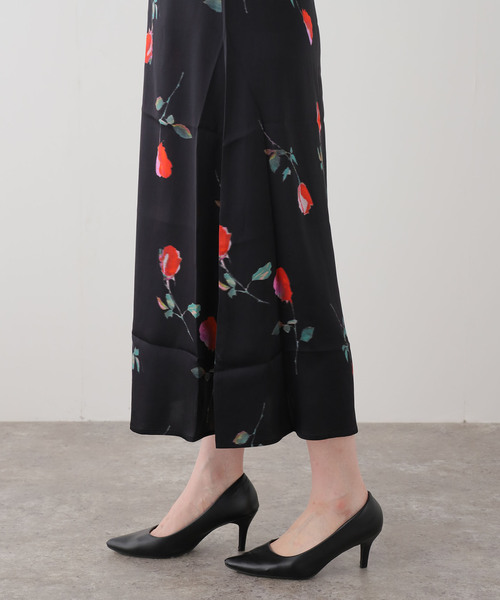 EDIT. FOR LULU（エディットフォールル）の「【GANNI/ガニー】Printed Stretch Satin Midi Dress（ワンピース・レディース・ブラック・FREE）」の15枚目の写真