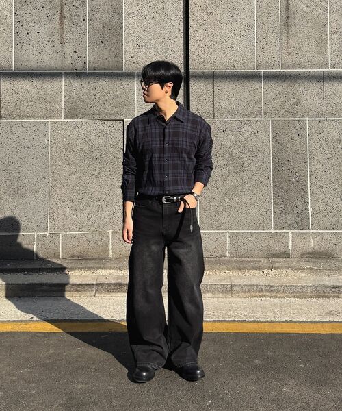 LXT（エルエックスティー）の「ライトクリンクルコットンチェックシャツ[ネイビー]（シャツ/ブラウス・レディース・その他・1/2/3）」の16枚目の写真