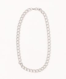 ダブル オーバルチェーン ネックレス サージカルステンレス【UNISEX】