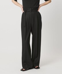 MARW UNITED ARROWS | <MARW UNITED ARROWS>ベルト付き タック ストレート パンツ(スラックス)