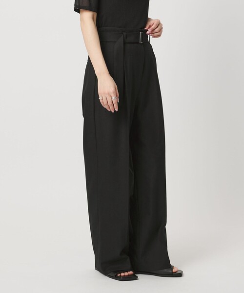 MARW UNITED ARROWS(マルゥ ユナイテッドアローズ)の「<MARW UNITED ARROWS>ベルト付き タック ストレート パンツ(スラックス・レディース・ブラック/ダークグレー・38/36)」の6枚目の写真