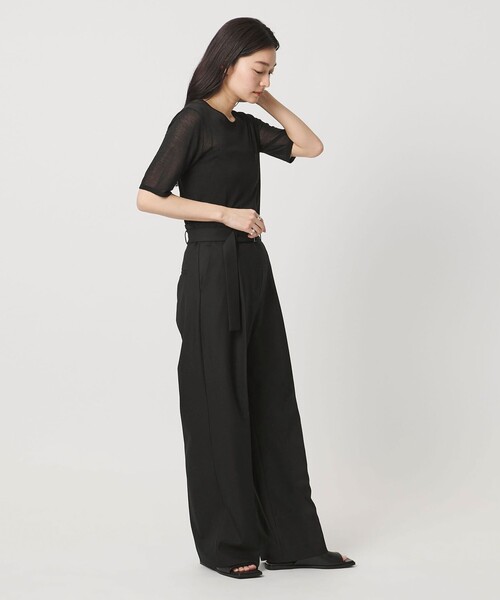 MARW UNITED ARROWS(マルゥ ユナイテッドアローズ)の「<MARW UNITED ARROWS>ベルト付き タック ストレート パンツ(スラックス・レディース・ブラック/ダークグレー・38/36)」の7枚目の写真
