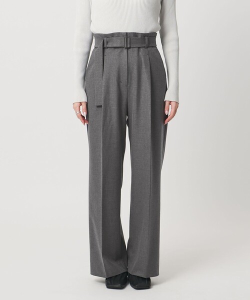 MARW UNITED ARROWS(マルゥ ユナイテッドアローズ)の「<MARW UNITED ARROWS>ベルト付き タック ストレート パンツ(スラックス・レディース・ブラック/ダークグレー・38/36)」の9枚目の写真