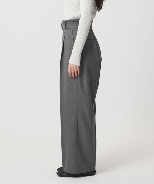 MARW UNITED ARROWS(マルゥ ユナイテッドアローズ)の「<MARW UNITED ARROWS>ベルト付き タック ストレート パンツ(スラックス・レディース・ブラック/ダークグレー・38/36)」の10枚目の写真