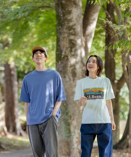 L.L.Bean(エルエルビーン)の「【JAPAN EDITION】モリル・ショートスリーブ・カタディン・ロゴ・ティ(Tシャツ/カットソー・レディース・レモンイエロー/ライム/ライトグレー/チャコール・MEDIUM)」の15枚目の写真
