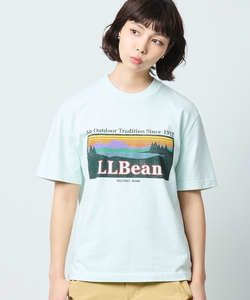 L.L.Bean(エルエルビーン)の「【JAPAN EDITION】モリル・ショートスリーブ・カタディン・ロゴ・ティ(Tシャツ/カットソー・レディース・レモンイエロー/ライム/ライトグレー/チャコール・MEDIUM)」の16枚目の写真