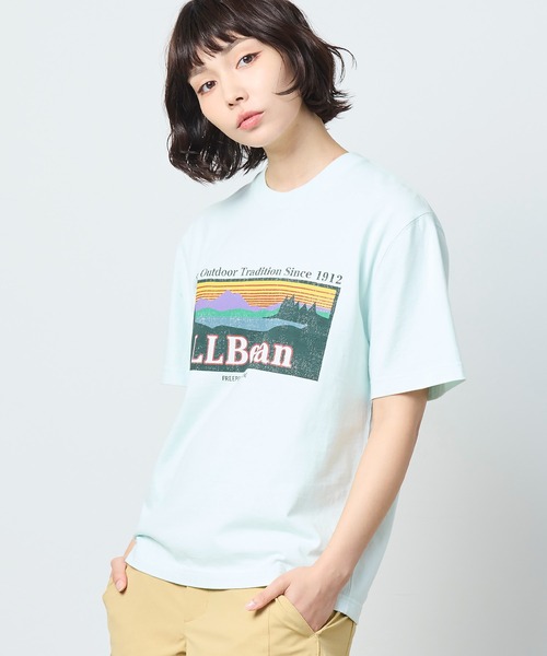 L.L.Bean(エルエルビーン)の「【JAPAN EDITION】モリル・ショートスリーブ・カタディン・ロゴ・ティ(Tシャツ/カットソー・レディース・レモンイエロー/ライム/ライトグレー/チャコール・MEDIUM)」の17枚目の写真