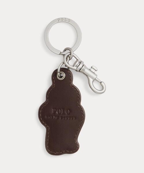 POLO RALPH LAUREN(ポロ ラルフ ローレン)の「Polo ベア レザー キー フォブ(キーホルダー・メンズ・ブラウン系・ONE)」の2枚目の写真