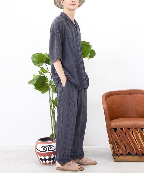 チャイハネ（チャイハネ）の「【チャイハネ】南インド綿ナナミィMEN'Sパンツ（その他パンツ・メンズ・ベージュ/ブラウン/ネイビー・FREE）」の7枚目の写真