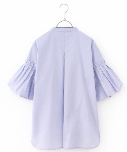 Marilyn Moon(マリリンムーン)の「balloon sleeve pintuck embroidery shirt(シャツ/ブラウス・レディース・サックスブルー/ネイビー/ホワイト・FREE)」の21枚目の写真