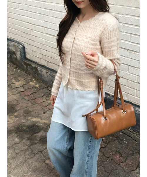 LENINA(レニーナ)の「DALENA scasi mohair knit cardigan_BEIGE(カーディガン/ボレロ・レディース・Beige・FREE)」の5枚目の写真