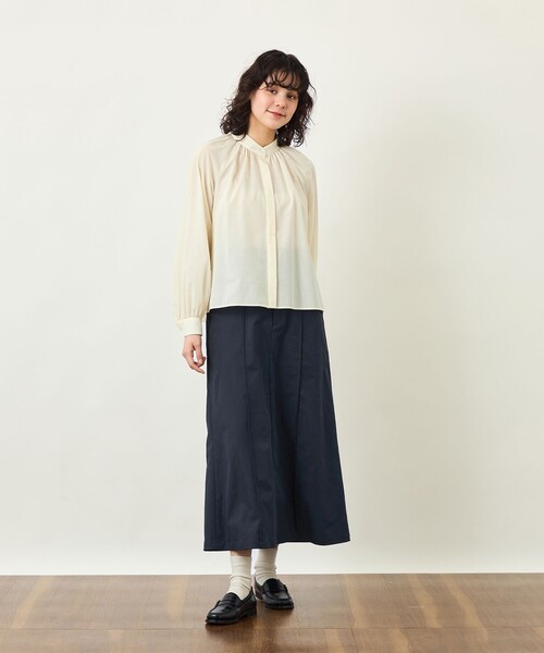 MACKINTOSH PHILOSOPHY(マッキントッシュ フィロソフィー)の「GREY LABEL ベルテッドチノスカート(スカート・レディース・ダークネイビー/グリーン系その他5/ベージュ・2/1)」の5枚目の写真