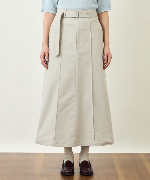 MACKINTOSH PHILOSOPHY(マッキントッシュ フィロソフィー)の「GREY LABEL ベルテッドチノスカート(スカート・レディース・ダークネイビー/グリーン系その他5/ベージュ・2/1)」の9枚目の写真