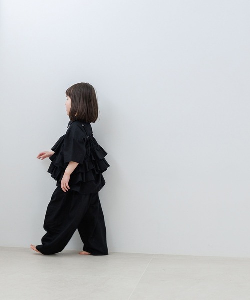 LOWRYS FARM（ローリーズファーム）の「リネンフリルキャミ　622250（キャミソール・キッズ・ブラック/ベージュ/ブラウン・110cm/120cm/130cm/140cm/150cm）」の6枚目の写真