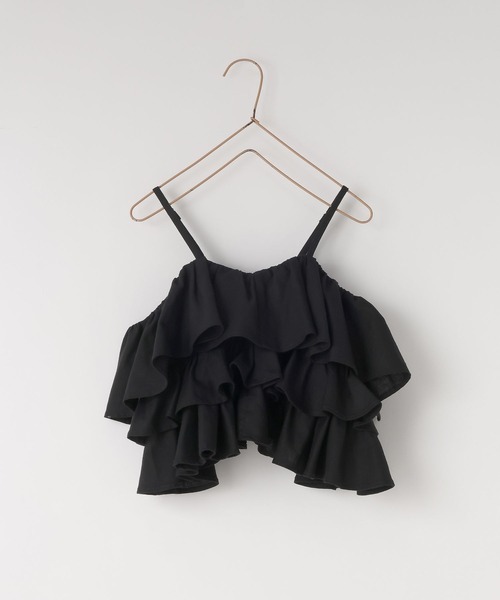 LOWRYS FARM（ローリーズファーム）の「リネンフリルキャミ　622250（キャミソール・キッズ・ブラック/ベージュ/ブラウン・110cm/120cm/130cm/140cm/150cm）」の14枚目の写真