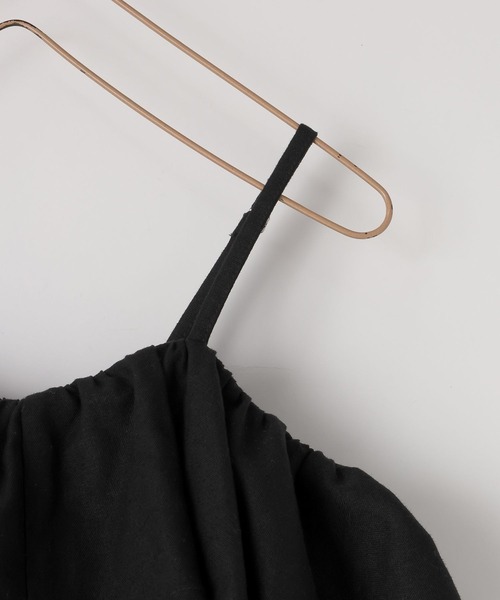 LOWRYS FARM（ローリーズファーム）の「リネンフリルキャミ　622250（キャミソール・キッズ・ブラック/ベージュ/ブラウン・110cm/120cm/130cm/140cm/150cm）」の16枚目の写真