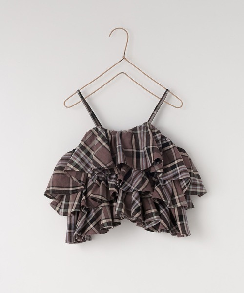 LOWRYS FARM（ローリーズファーム）の「リネンフリルキャミ　622250（キャミソール・キッズ・ブラック/ベージュ/ブラウン・110cm/120cm/130cm/140cm/150cm）」の22枚目の写真