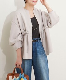 MICO COULIER | ウエスト絞りカットソー羽織(カーディガン/ボレロ)