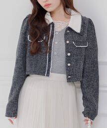 ems excite（エムズエキサイト）の「2枚襟ツイードJK（その他アウター）」