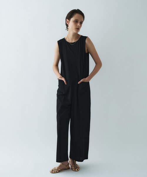 cloenc（クロエンス）の「【UVカット】ラッシュガード／エアリーサロペット（サロペット/オーバーオール・レディース・ブラック/ダークブラウン・03/02/01）」の13枚目の写真