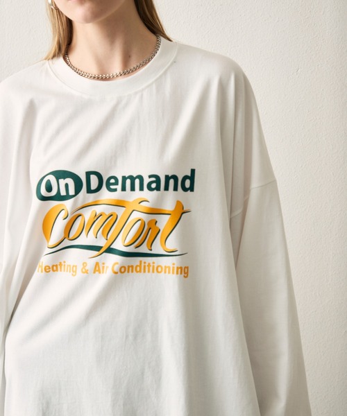 uchi.(ウチ)の「グラフィックパフスリーブビッグTシャツ(Tシャツ/カットソー・レディース・ホワイト・FREE)」の14枚目の写真
