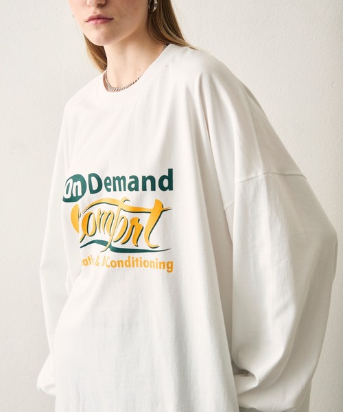 uchi.(ウチ)の「グラフィックパフスリーブビッグTシャツ(Tシャツ/カットソー・レディース・ホワイト・FREE)」の15枚目の写真