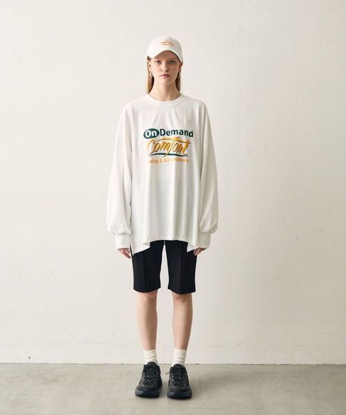uchi.(ウチ)の「グラフィックパフスリーブビッグTシャツ(Tシャツ/カットソー・レディース・ホワイト・FREE)」の16枚目の写真