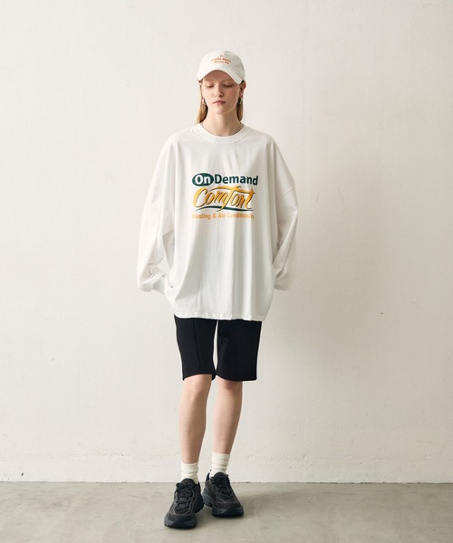 uchi.(ウチ)の「グラフィックパフスリーブビッグTシャツ(Tシャツ/カットソー・レディース・ホワイト・FREE)」の17枚目の写真