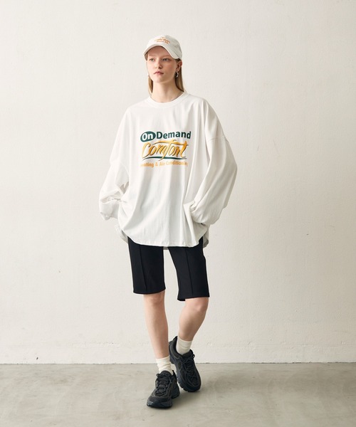 uchi.(ウチ)の「グラフィックパフスリーブビッグTシャツ(Tシャツ/カットソー・レディース・ホワイト・FREE)」の18枚目の写真