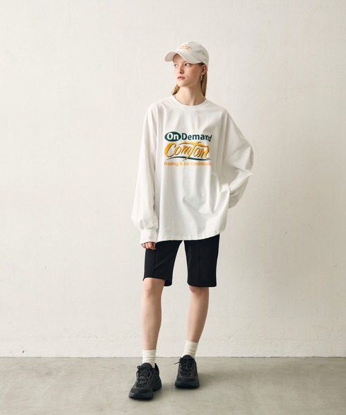 uchi.(ウチ)の「グラフィックパフスリーブビッグTシャツ(Tシャツ/カットソー・レディース・ホワイト・FREE)」の19枚目の写真