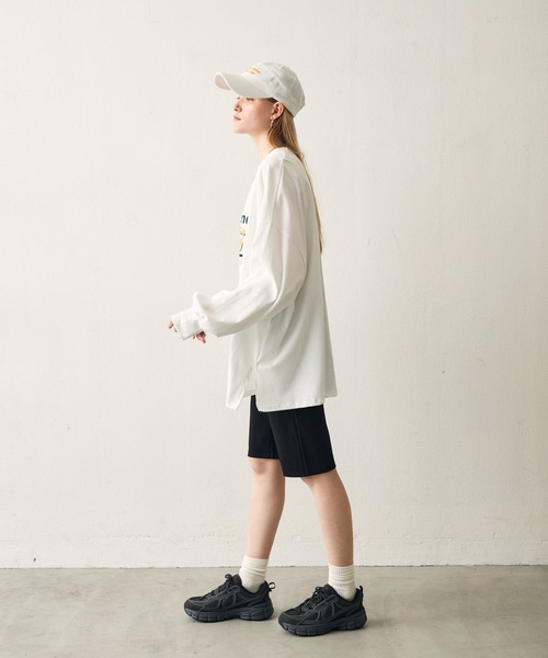 uchi.(ウチ)の「グラフィックパフスリーブビッグTシャツ(Tシャツ/カットソー・レディース・ホワイト・FREE)」の4枚目の写真