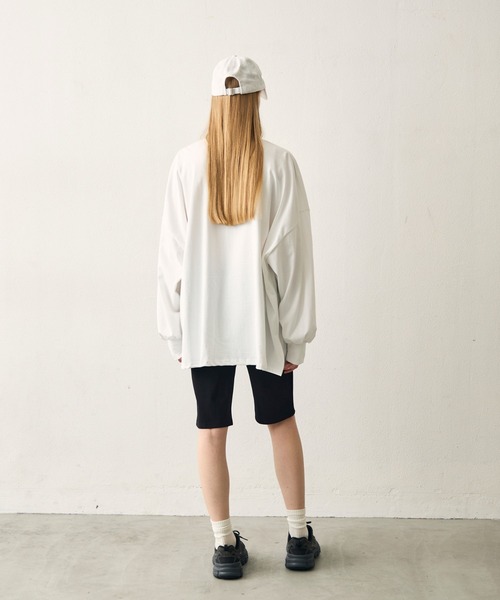 uchi.(ウチ)の「グラフィックパフスリーブビッグTシャツ(Tシャツ/カットソー・レディース・ホワイト・FREE)」の5枚目の写真