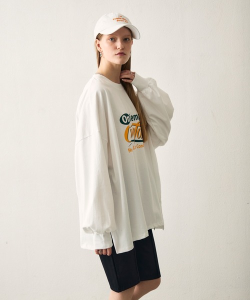 uchi.(ウチ)の「グラフィックパフスリーブビッグTシャツ(Tシャツ/カットソー・レディース・ホワイト・FREE)」の9枚目の写真