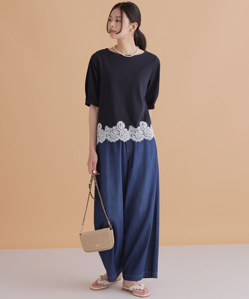 組曲(クミキョク)の「デコラティブフラワー トングサンダル(サンダル・レディース・アイボリー系・LARGE/MEDIUM/SMALL)」の5枚目の写真